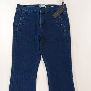 Women's Banana Republic Sailor Flare Premium Dark Wash Jeans Size 27